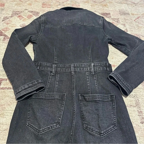 Free People CRVY Scandalous Coverall Size 2 Black Jumpsuit Stretchy - Picture 13 of 13